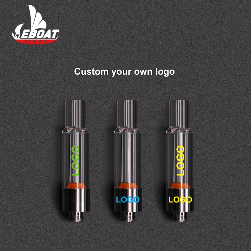 Lead Free 510 Thread Cartridge 1ml Empty All Galss Ceramic Coil Vaporizer Cartridge for Live Resin