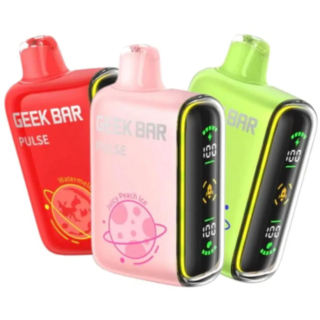 Wholesale I Vape Geek Pluse Vape Bar Dual Mesh Coil HD Display Wholesale Disposable Vape 15000/12000/10000 Puffs Bar E Cigarette Geekvape Geek. Bar