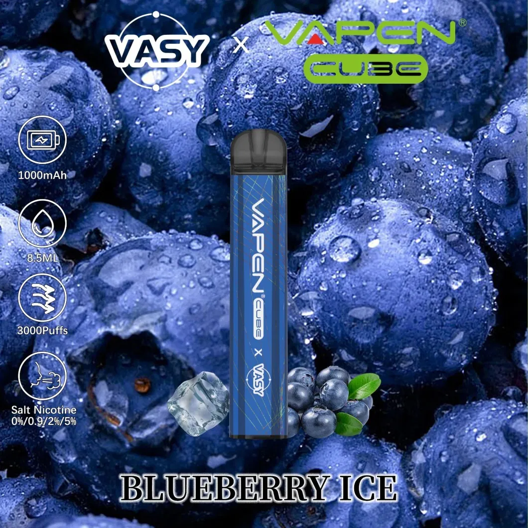 Vasy &amp; Vapen Cube 3000 Puffs Disposable Vape Wholesale E Cigarette 0/0.9/2/5% Nicotine