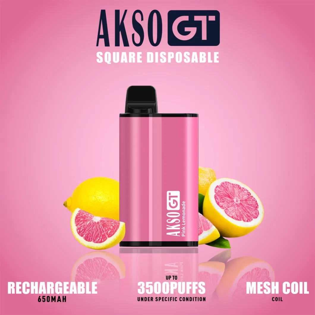 Hottest Akso Gt 3500 Puffs Wholesale Disposable Vape Pen E-Cigarette Starter Kits