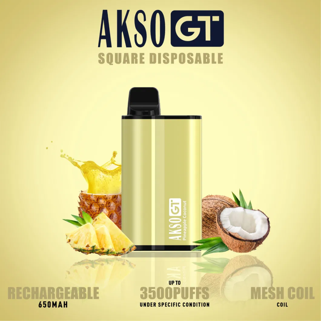 Hottest Akso Gt 3500 Puffs Wholesale Disposable Vape Pen E-Cigarette Starter Kits