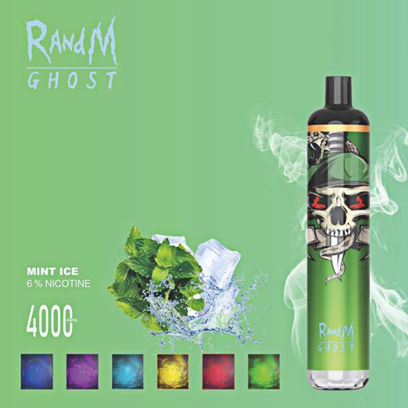 Wholesale OEM Popular Disposable 4000 Puff Vape Randm Ghost with Europe USA Tank Refillable E Cigarette