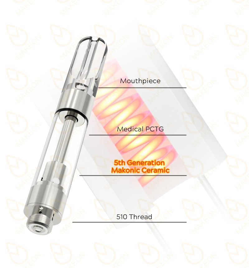 Customized 510 Thread G5 Atomizer Press/Screw on Tip Glass Ceramic Carts