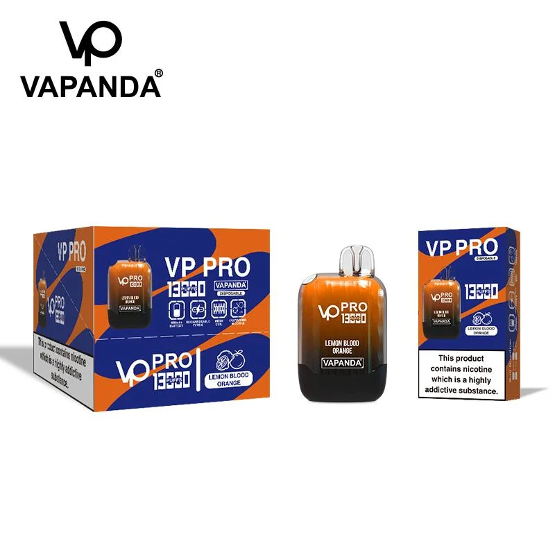 Disposable E Cigarette Vp PRO 13000 Puff Disposable Vape Pen Rechargeable Mesh Coil 20mg Nic Salt
