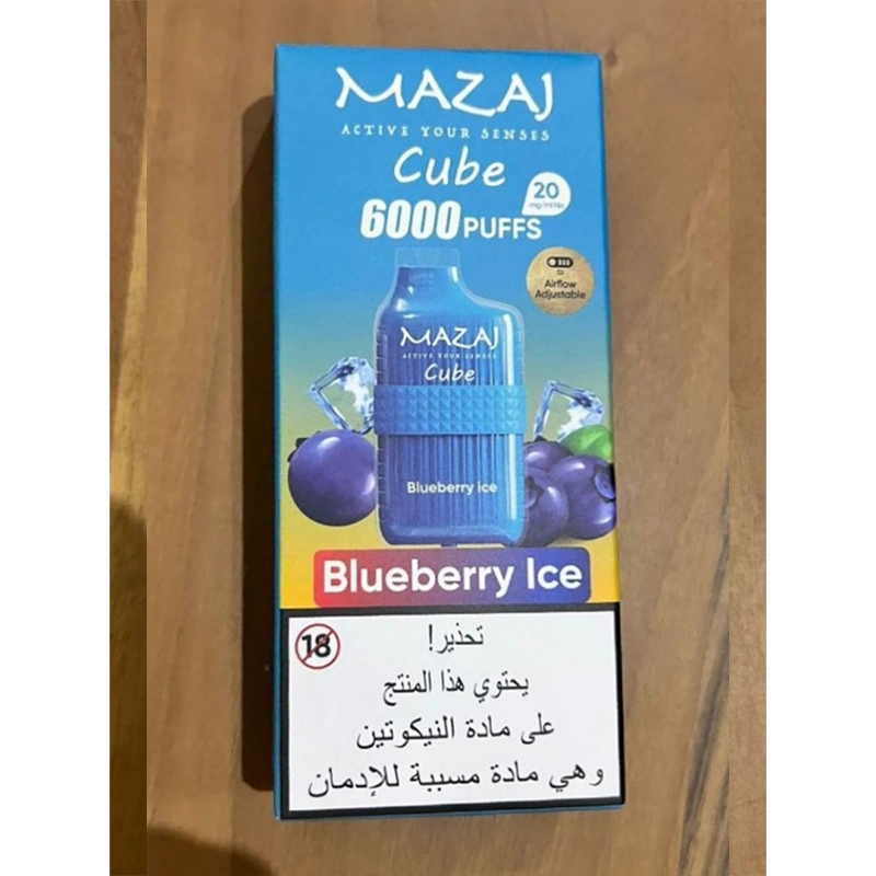 OEM/ODM Vaporizor Fruit Flavor Tastes Mazaj Cube 6000puffs Disposable Vape