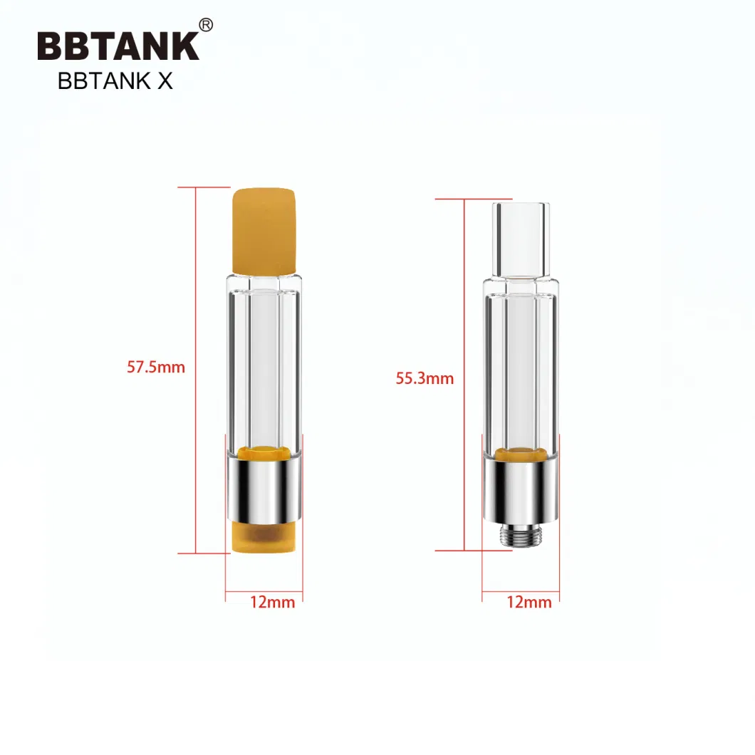 No Leak 510 Thread Glass Cartridge Vaping Atomizer