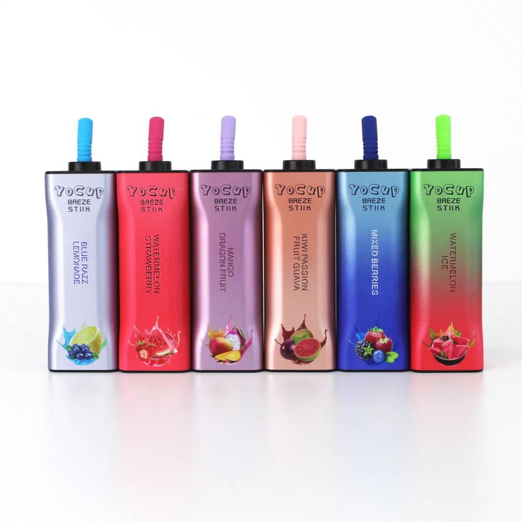 Breze Stiik 8000 Puffs Yocup E-Cigarette 8000 Puffs Bulk Disposable Bar XXL Smoke Vape Distributors E-Cigarette Pen Best Vapes Device