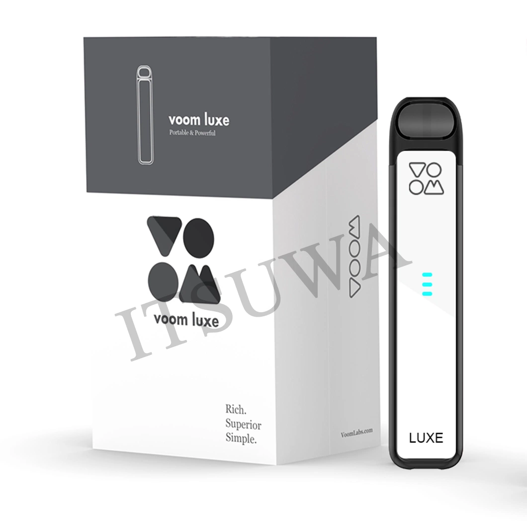 Voom Luxe Kit Pod System 1.6 Ohm Tpd Comply 2ml Liquid Sleek Design Type-C Charging Port Vape
