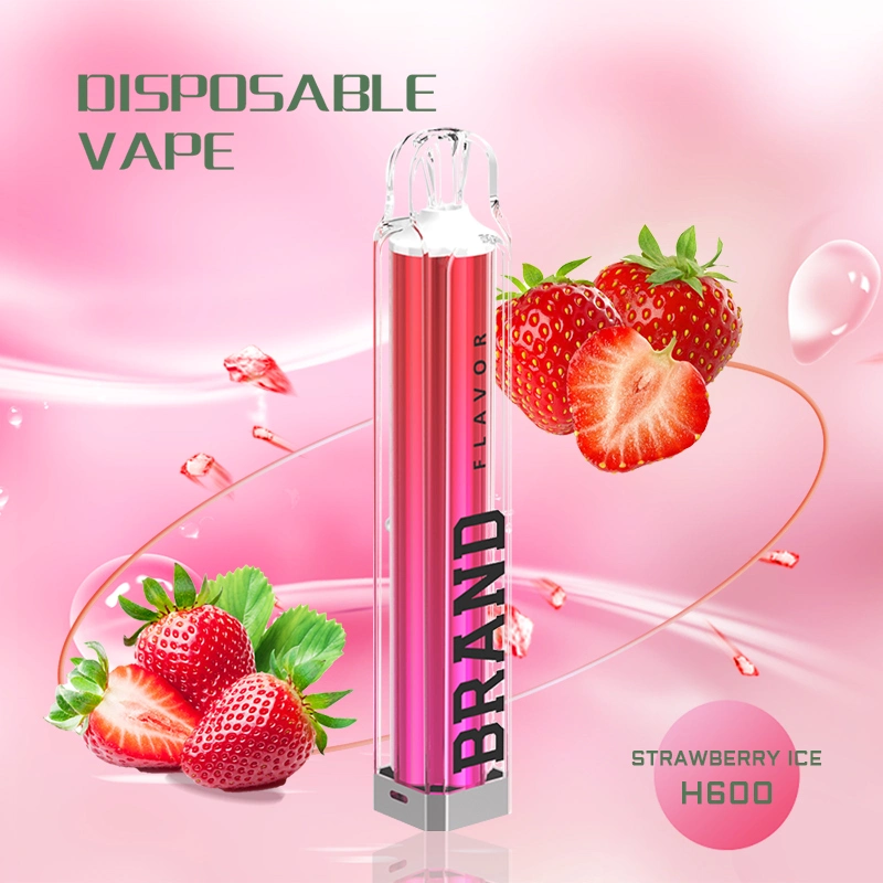 China Wholesale OEM Tpd Ecid E-Cigarette 2ml 600 800 Puffs Fremelx Vaper Empty Pen Style Crystal Disposable Vape with LED Flashlight in Europe Spain UK