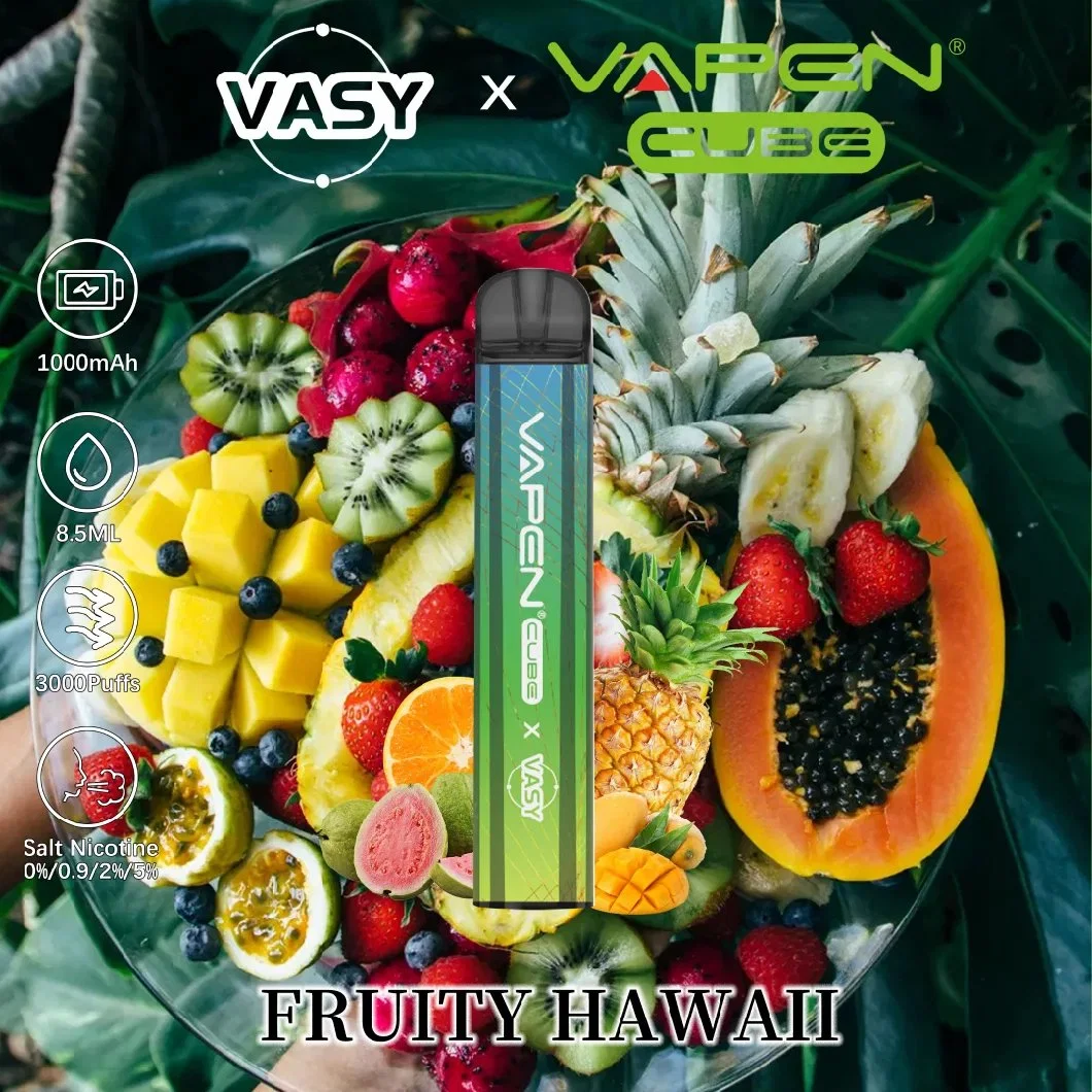 Vasy &amp; Vapen Cube 3000 Puffs Disposable Vape Wholesale E Cigarette 0/0.9/2/5% Nicotine
