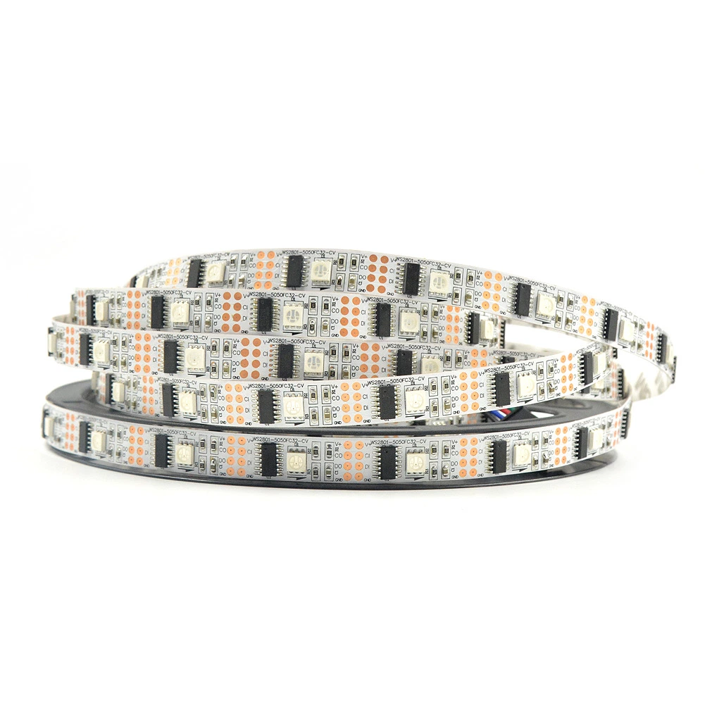 5V 5050 SMD Ws2801IC 30 LEDs RGB IP65 Waterproof LED Strip