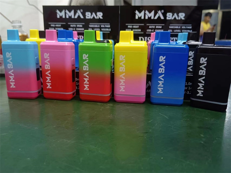 MMA Rechargeable Vape Pen Empty Cartridge E-Cigarettes Digital Box Vapes Bar Voltage Adjustable Vaporizer with Display Box Package