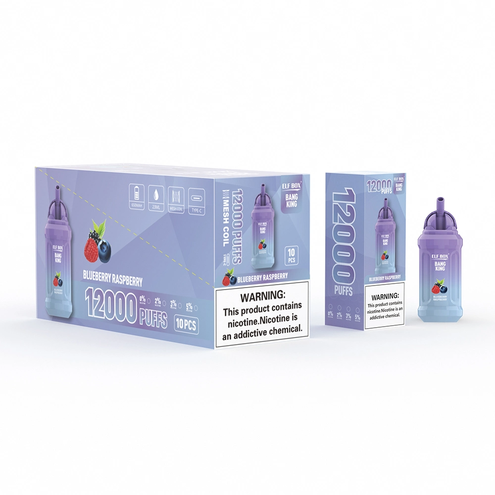 Wholesale Disposable Elf Box 12000 Vape China Supplier Elf Box 14000 Puffs 25ml E Juice Double Coil Pure Fruity Long Lasting Disposable