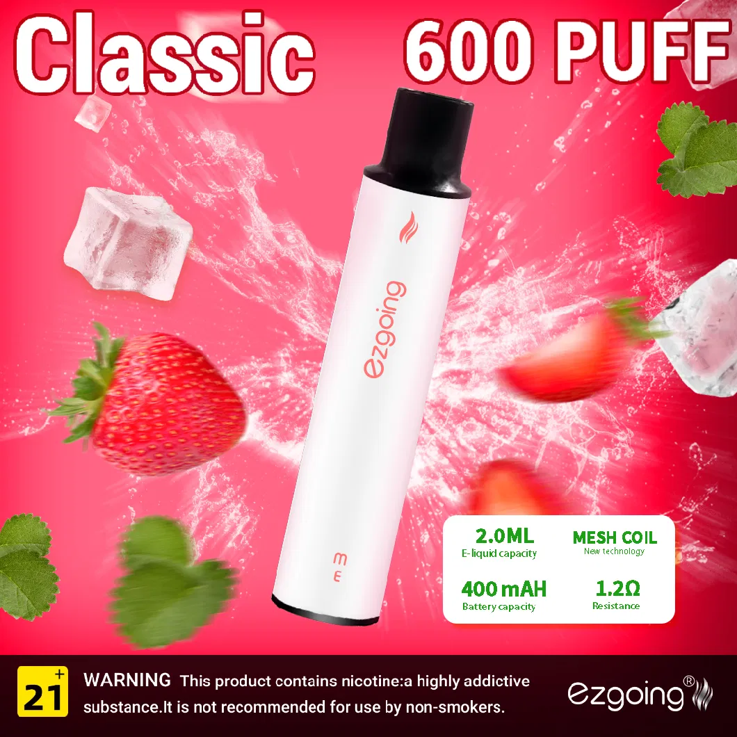 600puff Puffs Tpd-Registered E-Liquid 2ml Super E Hookah Charger