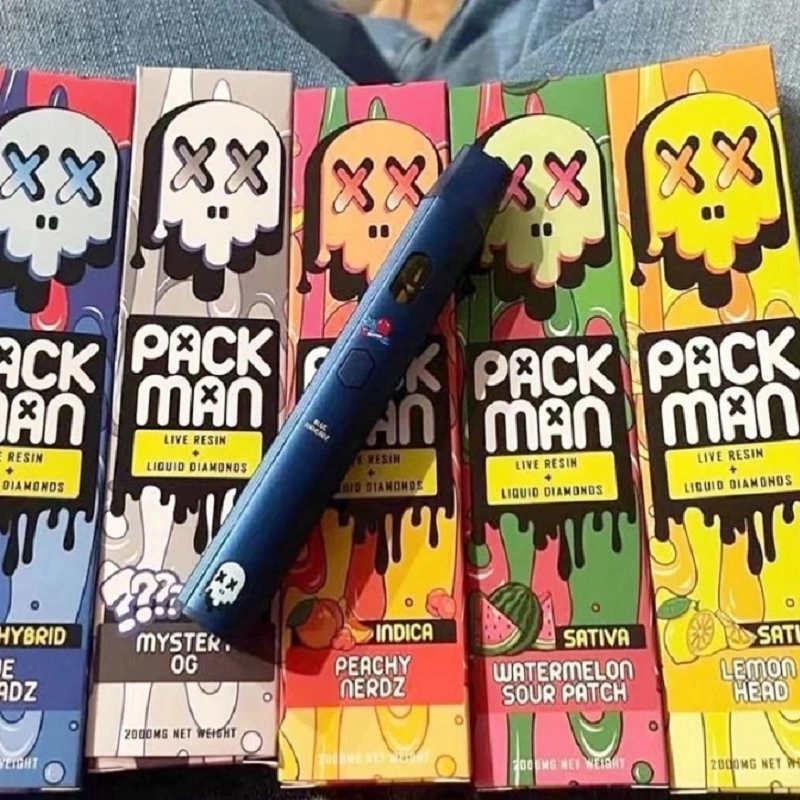 2ml D8 Hhc Disposable Pod Empty Vape Pen Type-C Charge Preheat and Voltage Adjustable E Cigarette Disposable Vape Pack Man