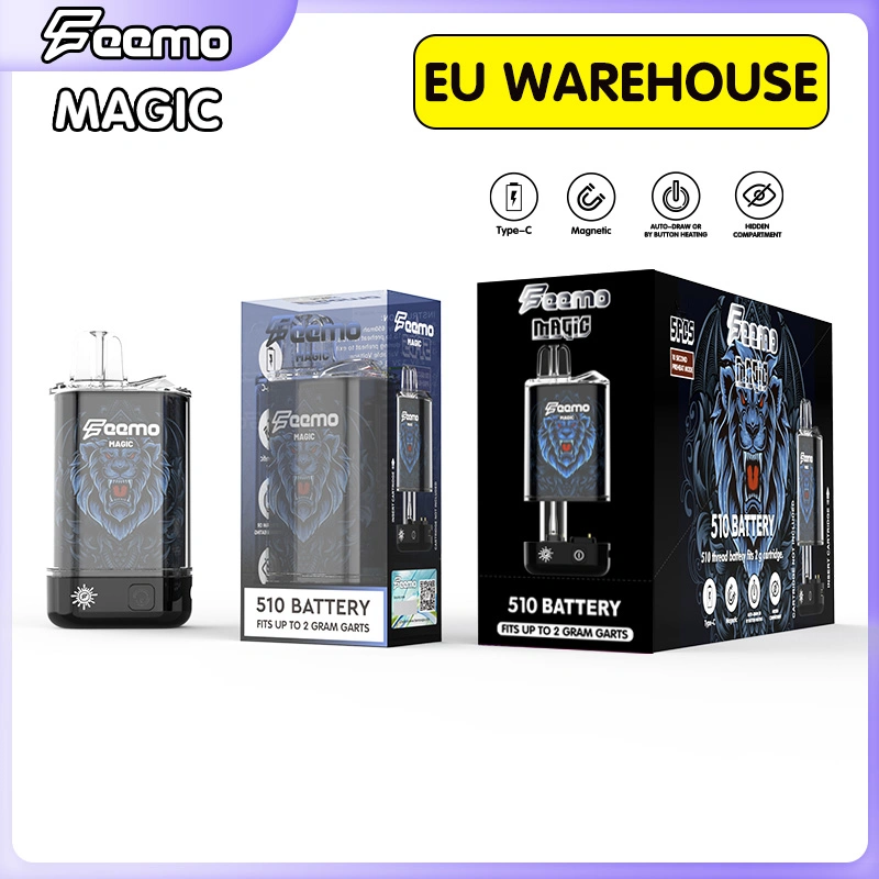 2023 Most Popular Feemo Magic Disposable Vape Pod Charging Type C Rechargeable 650 mAh Recharger Battery Wholesale