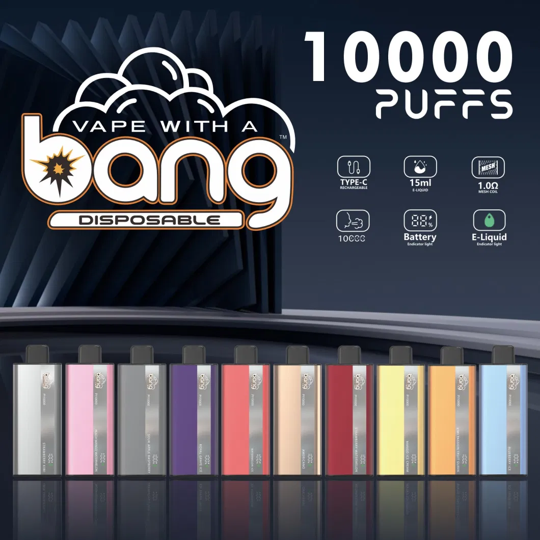 2024 Bang King 26ml Type-C Rechargeable Battery Tornado Waka 8000 9000 13000 15000 18000puff Wholesale Disposable Geek. Bar Vape Pen Alien Cigarette Tornado