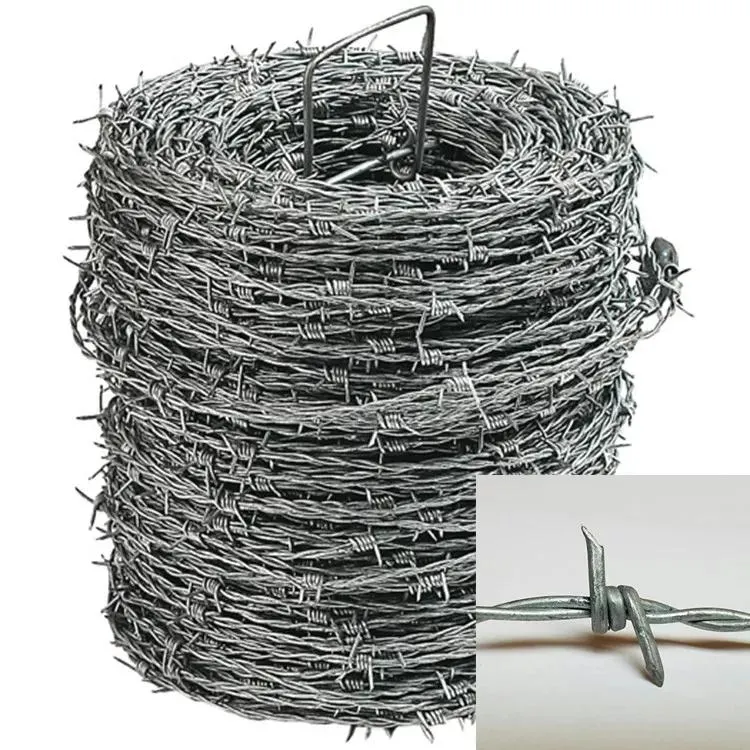 Twist 400m 500m 50kg Per Roll 50kg-Barbed-Wire-Price Barbed Wire Coil