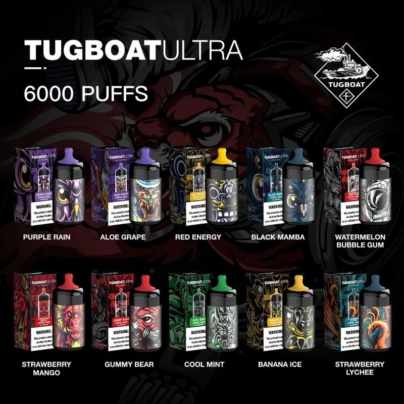 Tugboat Ultra 6000 Wholesale Vape Juice Smooth Taste Disposable Ecig