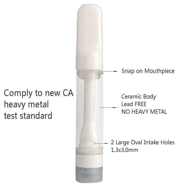 Fully Ceramic Atomizers Tips Press-on Mouthpieces No Leaking Child Lock Function Non-Refillable Atomizer Cart