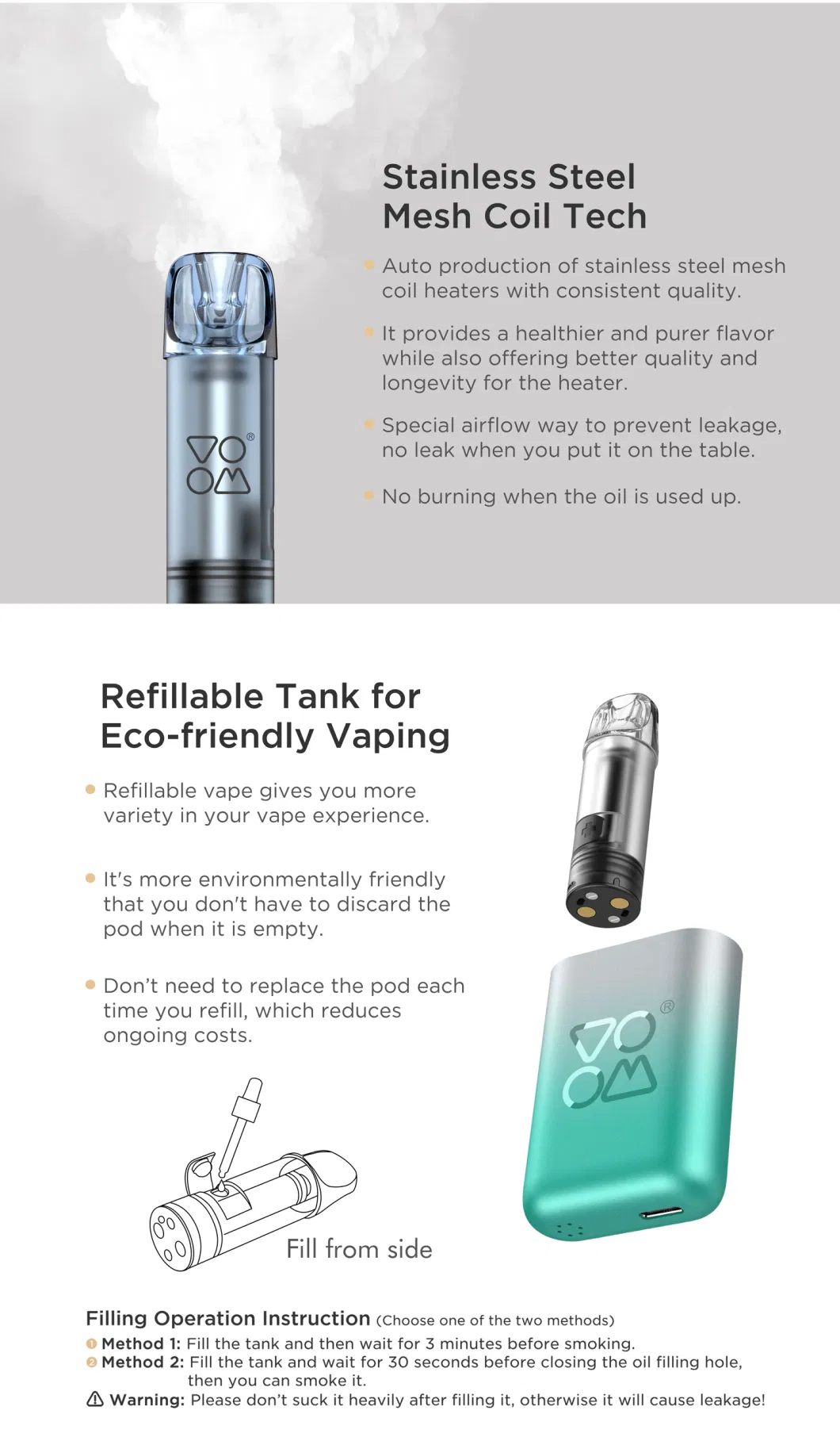 Puff Bar Wholesale DIY E-Juice Chief Cartridge Voom Pod Mod Refillable Pod Elektronik Sigara UK Hot Sale Empty Vape EU Warehouse Amazon Price Wape