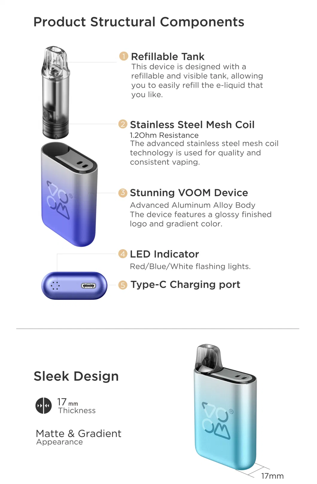 Puff Bar Wholesale DIY E-Juice Chief Cartridge Voom Pod Mod Refillable Pod Elektronik Sigara UK Hot Sale Empty Vape EU Warehouse Amazon Price Wape