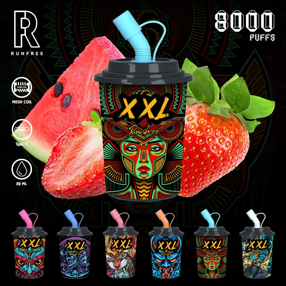 Runfree Wholesale 10000 Puffs Rechargeable 850mAh 14ml E Liquid Luminous Lamp Vape Adjustable Airflow Disposable E Cigarette