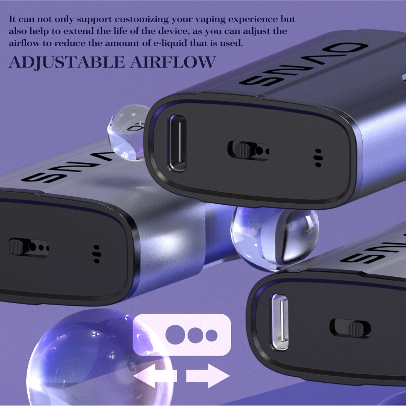 Europe New Trend Transparent Vape Pods Kit Airflow Adjustable Rechargeable Disposable Vape Pod