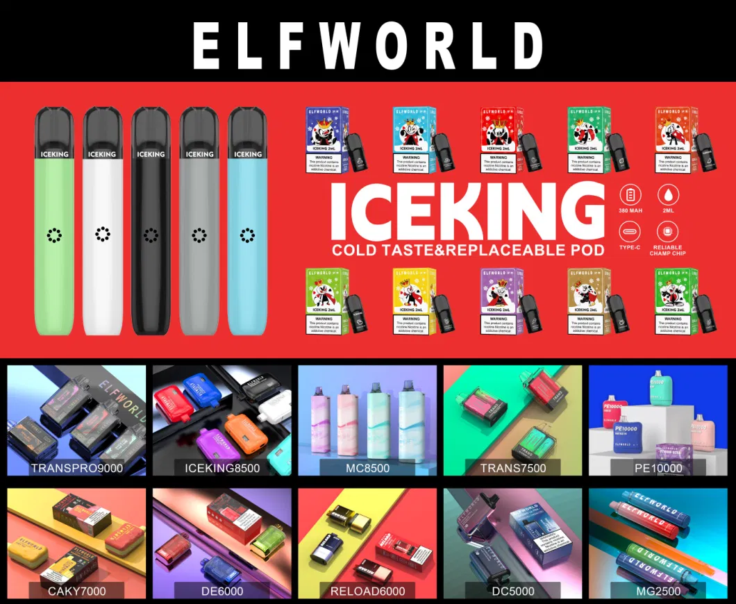 Elfworld Wholesale Disposable Device Elf 2500 5000 6000 7000 7500 8500 9000 10000 Orion Lost Puff Bar Custom Raz Vaporizer I E Cigarette Vape Pen Mesh Coil Bar