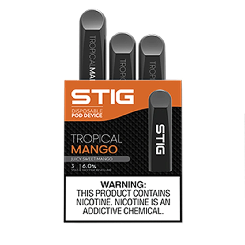 Electronic Cigarette Disposable Pod Device 3 PCS Per Pack Vgod Stiig with 8 Flavors Fast Shipping