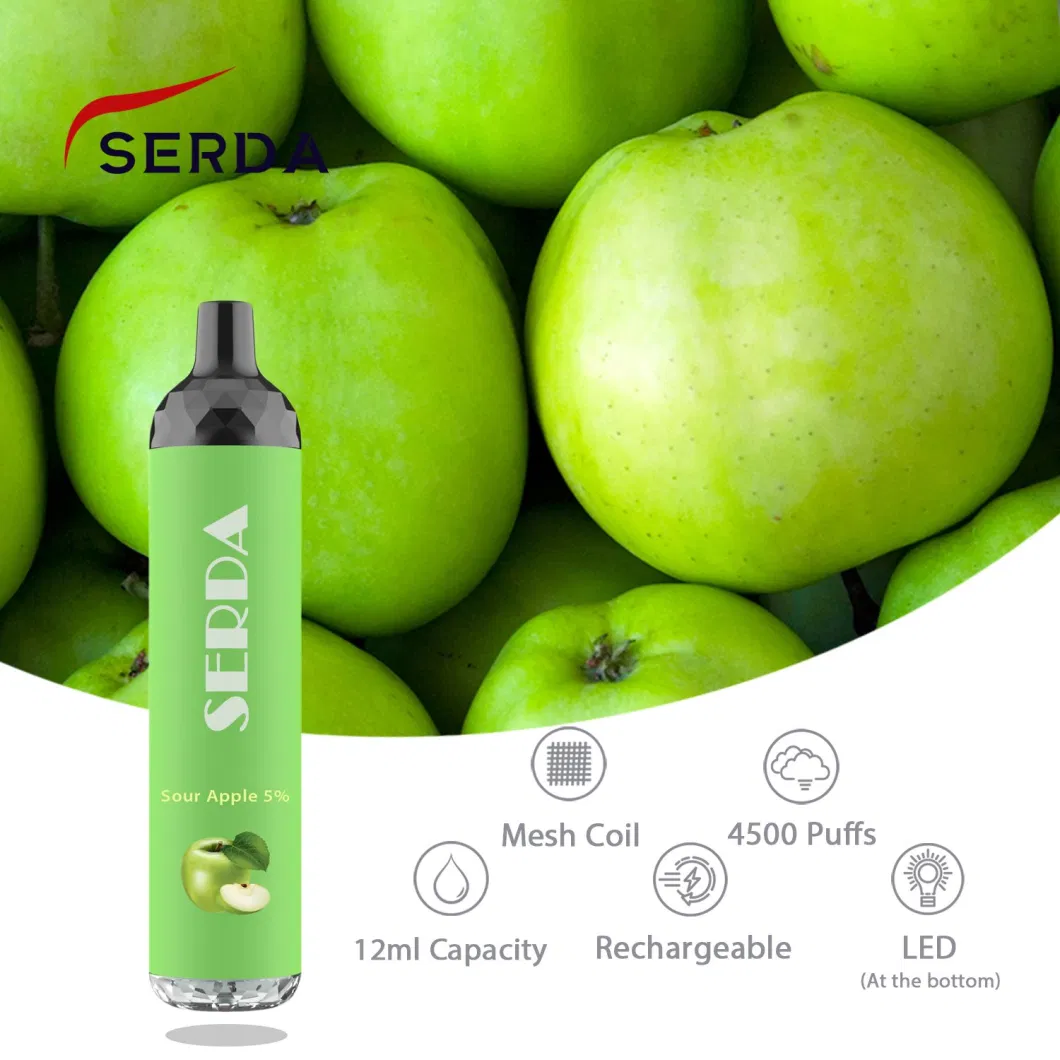 Wholesale New Products Mesh Coil 4500 Puffs Rechargeable Vape Pen Disposable Pod Vape with Charging Port