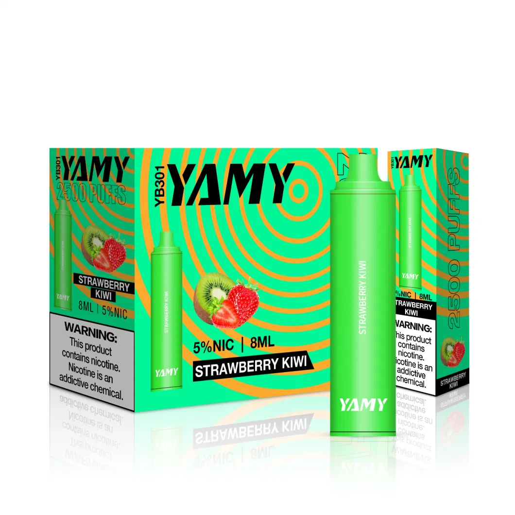 E Cigarettes Yamy Yb301 Newest 2500 Puffs 1350mAh Disposable Vape Pen 10 Flavors OEM 8ml