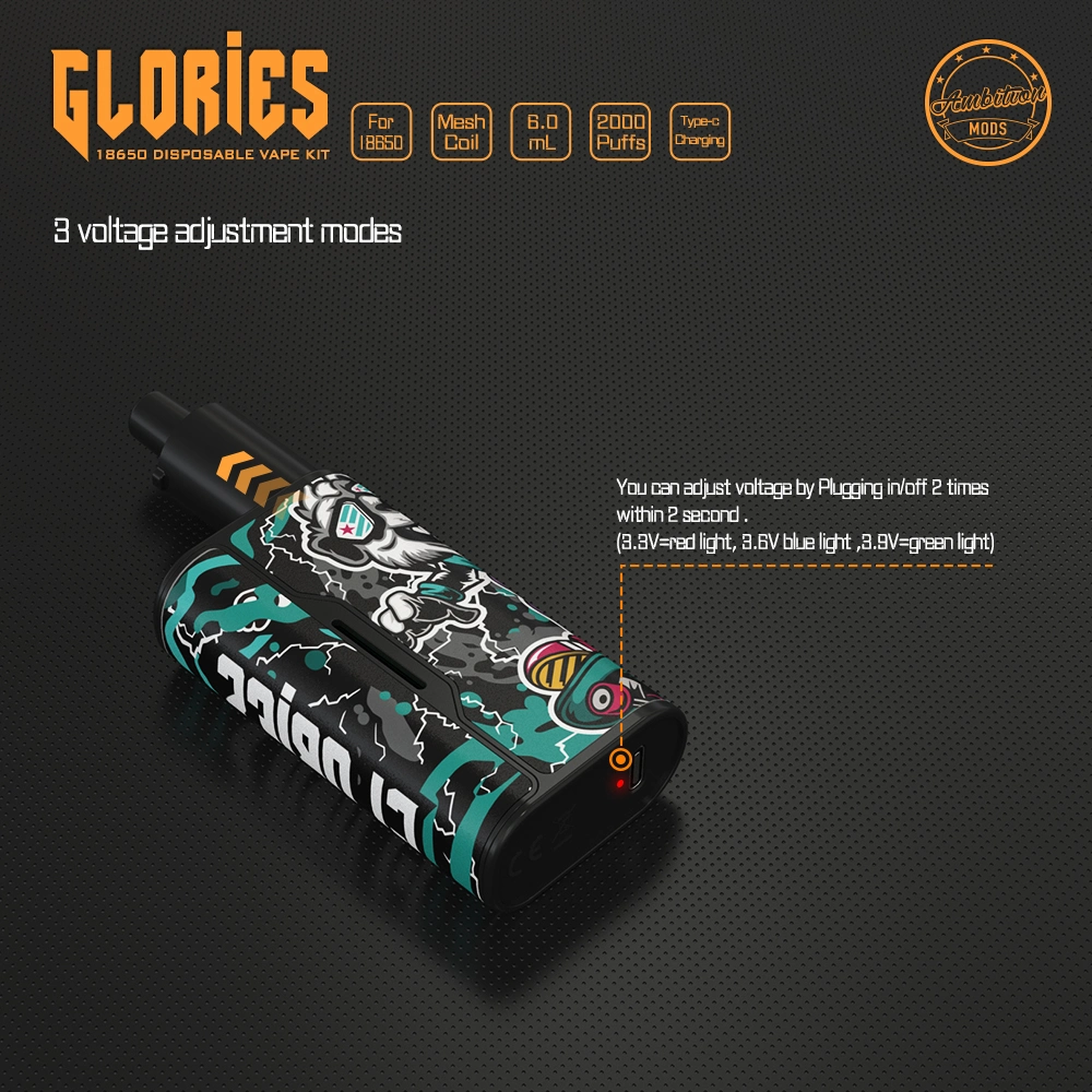 The Newest 18650 Disposable Vape Kit --Glories Kit by Ambition Mods