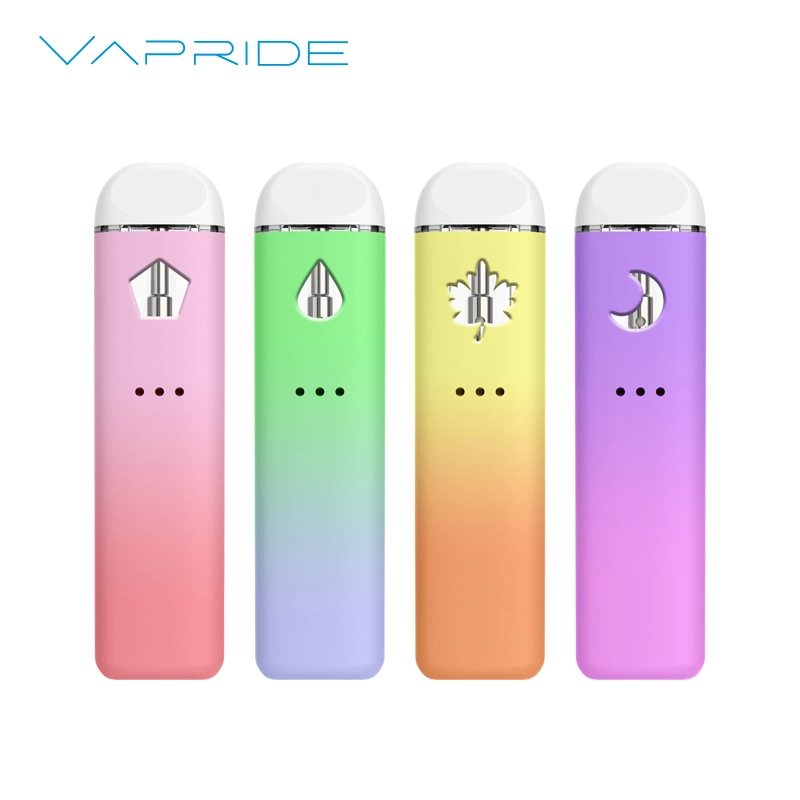 USA Ca Wholesale Custom Logo Packaging Empty 1ml 2ml Cartridge Pod Rechargeable Disposable Vape for Live Resin Rosin Hhc Thick Oil