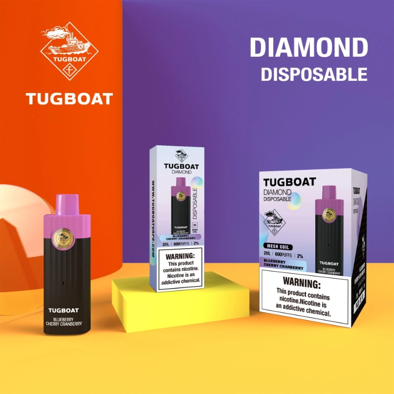 Disposable Vape Pen Tugboat Diamond 600 Puffs Evo 4500 Ultra 6000 Factory Wholesale Kk Mazaj R&M Youto Kubik Taste Fog Poco