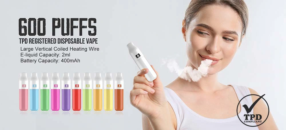 Sunfire 600 Puffs 0%/2%/5% Dual-Color Injection Electronic Cigarette Disposable Vape