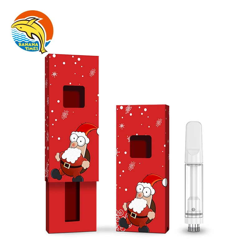 Bananatimes Full Ceramic Cartridge 2mm Intake Holes Screw Tip Disposable Vape Cart 0.5ml