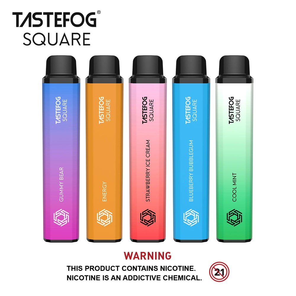Tastefog Square 3500 Puffs Disposable E-Cigarette Smoke Rechargeable Vape Pen Fast Delivery