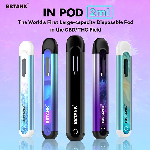 2023 Newest Vapes Vaporizer 2 Ml Bbtank Vape Pen Rechargeable Pod System 350mAh Bbtank in Pod