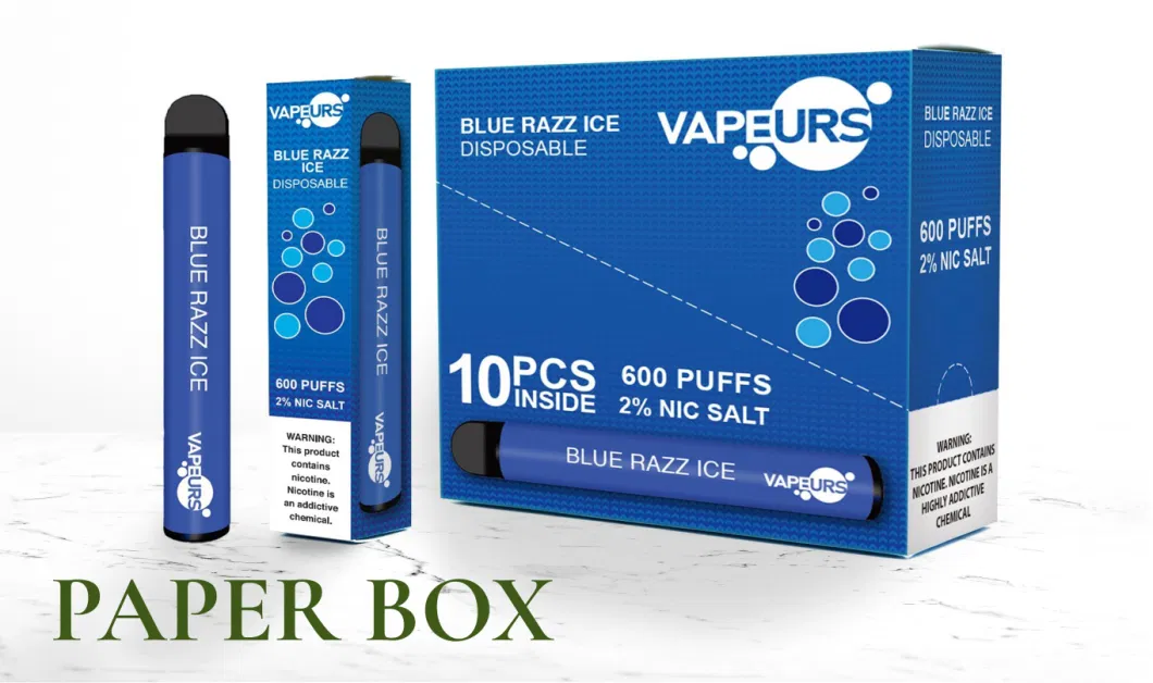 Tobacco Lisence 24 Fruit Flavors Disposable Vape Vapeurs 600 Puffs +2ml Prefilled Custom Vaporizer Pen