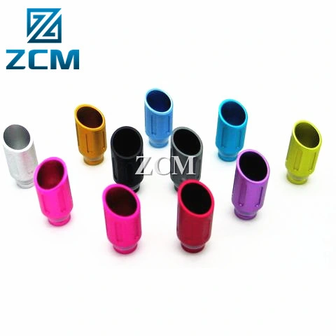 Customized Mass Production CNC Machined Custom Made Anodized Aluminum Electronic Ecig Cigarette Drip Tips