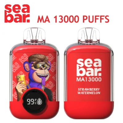 Словения Корея Hot Seabar 13000 puffs E-Cigarette Disposable Vape Pen Оптом I Vape Ecig 2% 5% никотин одноразовый карандаш Vape Pen USB C Vape