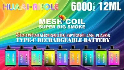 Специализированные OEM 12ml 650 Мач 6000puffs одноразовые Pod Vape