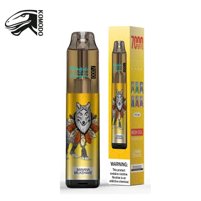  Magic Dragon Disposable Vapes 7000 puffs никотин 6 цвета RGB Компания по лицензионным аккомпани лёгкой табачной