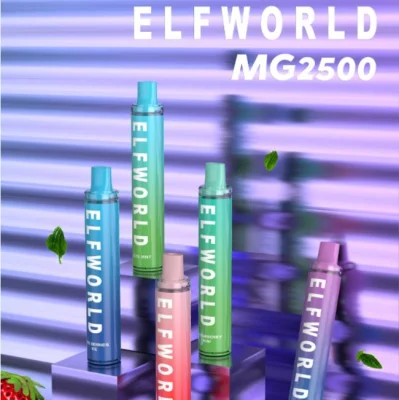 Elfworld mg 2500 E Прикуриватель Unreзаряжаемый RM puapette Disposable E Puff Plus - бар Puff World Puff Bar Elf Ультра