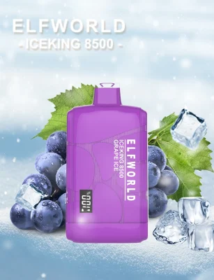 Новый электронный сигарет Elfworld Ice King 8500 Puff Plus Disposable Вап