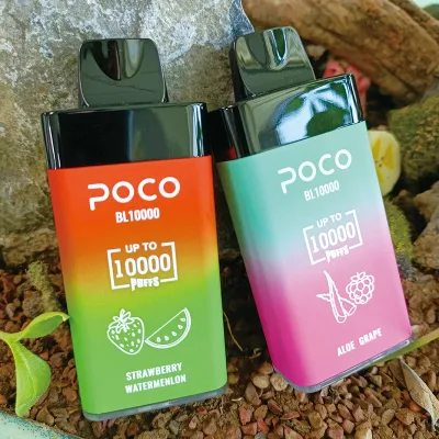  Ес США Склад оригинальных 10000 Puffs одноразовые Vape Poco Bl10000 Электронные сигареты Vape аккумуляторы пера воздушного потока регулируется 20мл 10 Flaovrs