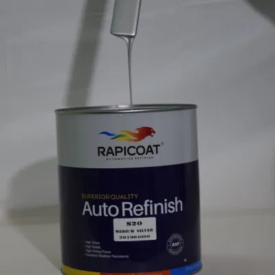 Широкая совместимость и хорошее покрытие Power 1K basecoat Auto Coating Серебристый цвет с превосходным выравниванием и эффектом хромирования