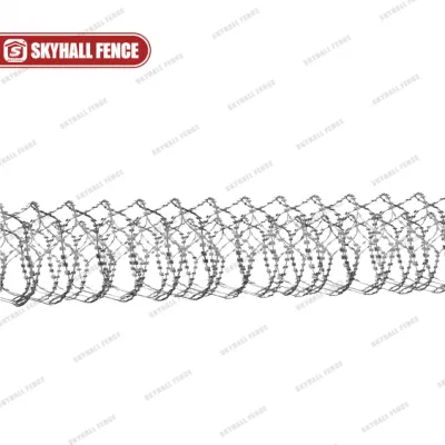 Фабрика прямой двойной катушки Concertina Barbed провод Concertina Razor Катушка Военной области