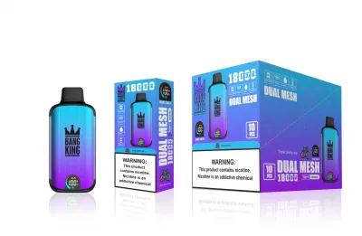  Bang King 18000 puffs Оптовая одноразовая I Vape Randm Tornado LED E Cigarette 5% Geek. Бар Vape Pen Alien Cigarette Tornado